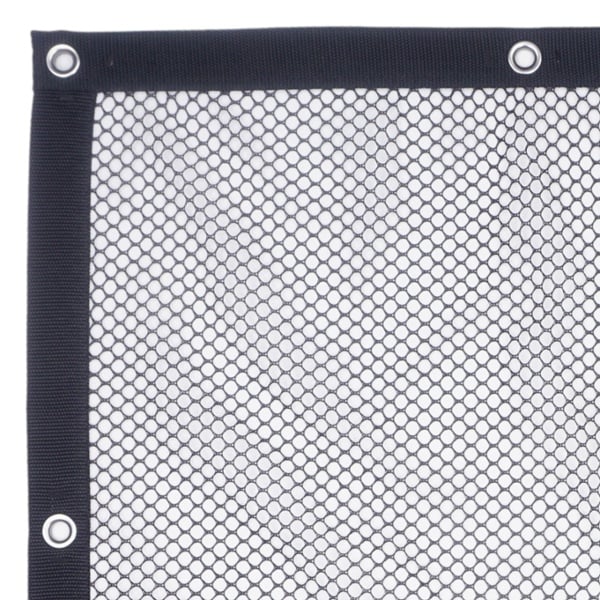 Safety Mesh Panel - Barrytex Polyester (3/8) - Webbing Border & Grommets