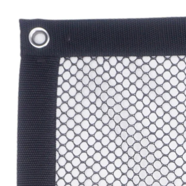 Safety Mesh Panel - Barrytex Polyester (3/8) - Webbing Border & Grommets