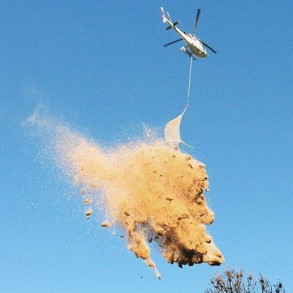 Filet de chargement pour héli-broyeur