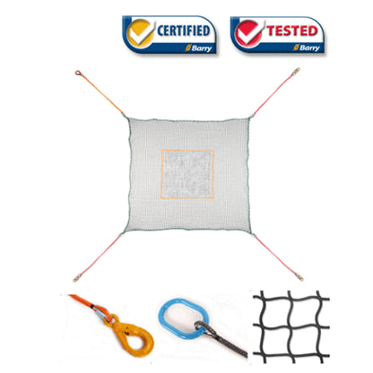 Filet de cargaison héliporté - 1 500 lb CMT - Carré - Modèle A1