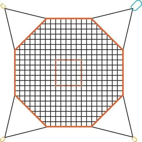 Helicopter Cargo Net - 5 000 lb WLL - Octagonal - Model 8C