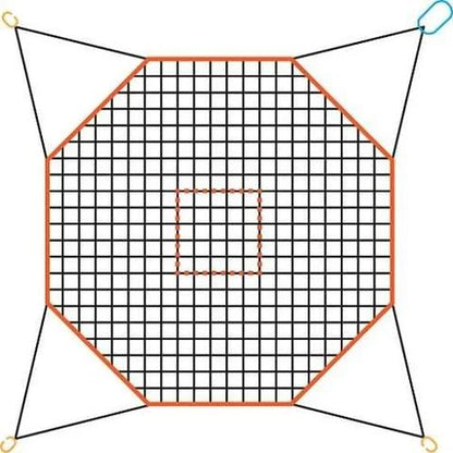 Helicopter Cargo Net - 5 000 lb WLL - Octagonal - Model 8C