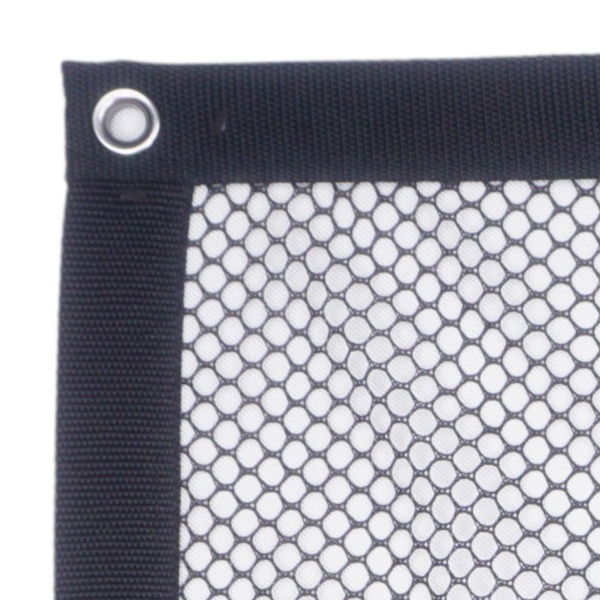 Safety Mesh Panel - Barrytex Polyester (3/8) - Webbing Border &amp; Grommets