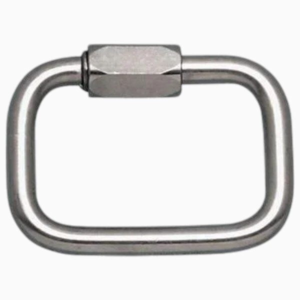 Square Quick Link 1/2 in Stainless Steel (WLL 3800 lb)